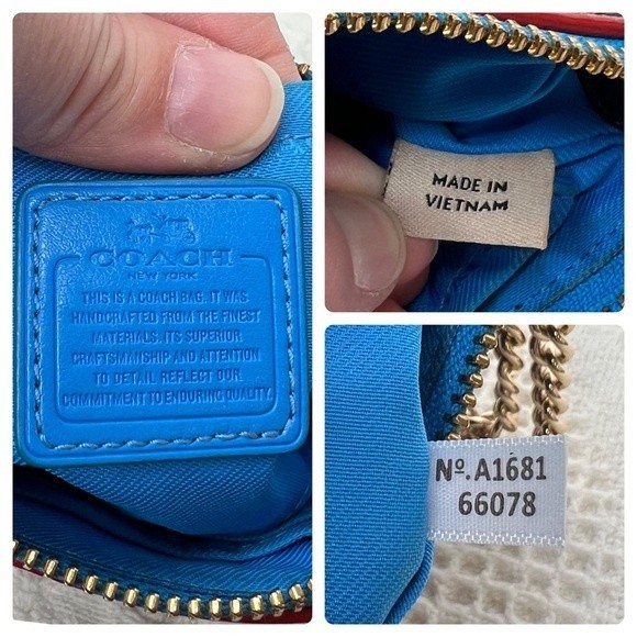 Coach Nolita Navy Multi Color Bag - Picture 9 of 9